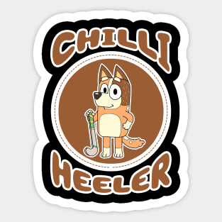 Chilli Heeler III Sticker